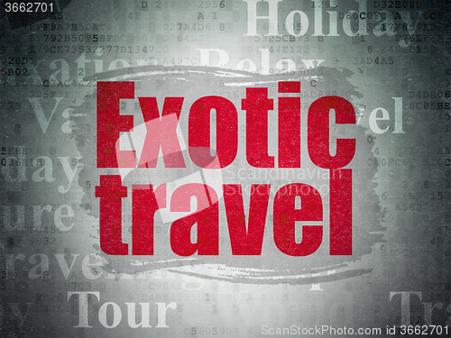 Image of Tourism concept: Exotic Travel on Digital Paper background