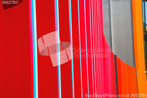 Image of blue red abstract metal in   background