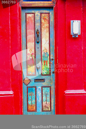 Image of notting   hill  area  in london england old suburban and antique