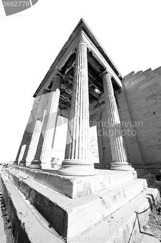 Image of athens  acropolis and  historical    in greece the old architect