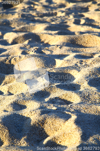 Image of  texture   footstep  in kho samui   bay thailand  