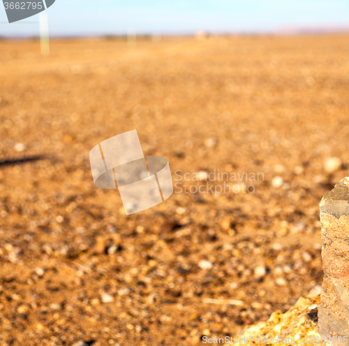 Image of street  in    valley  morocco    africa the atlas dry mountain a