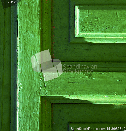 Image of lanzarote door wood green spain