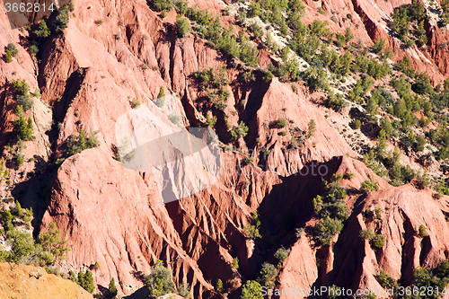 Image of the    dades valley in atlas abstract africa 