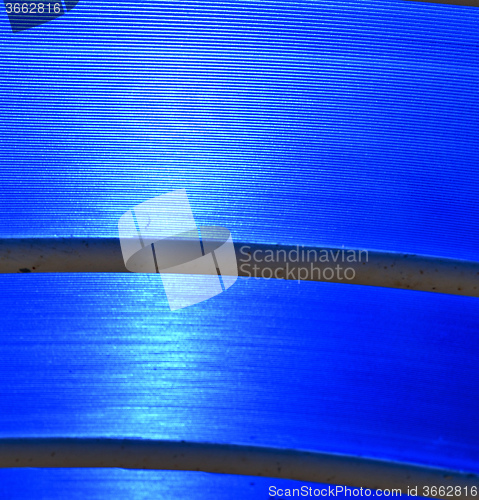 Image of plastic  asia  kho phangan pier roof lomprayah    in thailand  
