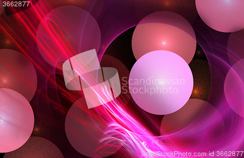 Image of Fractal image \"Glowing balls\"