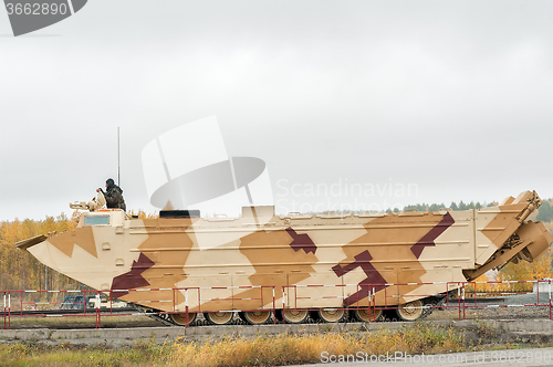 Image of Tracked amphibious carrier PTS-4. Russia