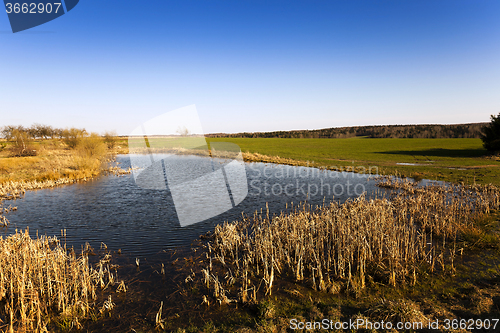 Image of small lake  . summer 