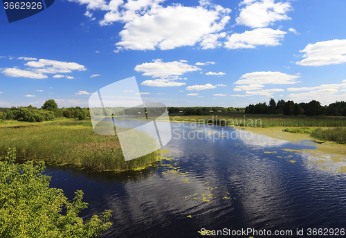 Image of small lake  .  summer  