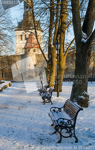 Image of TALLINN, ESTONIA - NOVEMBER 30: Streets And Old Town Architectur