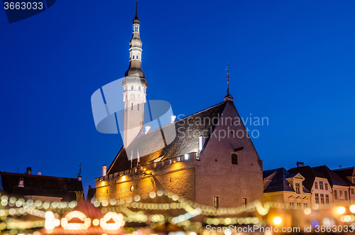 Image of  Tallinn , Estonia. It is Estonia oldest Christmas Market with a very long history dating back to 1441