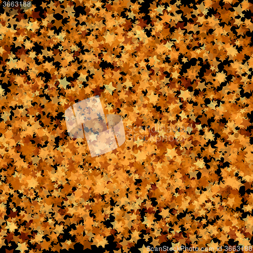 Image of Gold Transparent Stars.