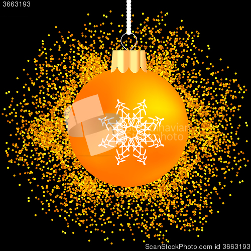 Image of Orange Glass Ball