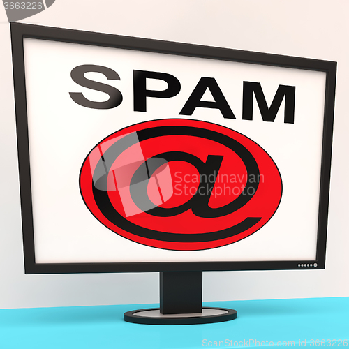 Image of Spam Message Shows Unwanted Electronic Mail Inbox