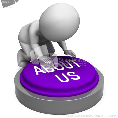 Image of About Us Button Shows Website Introduction Section