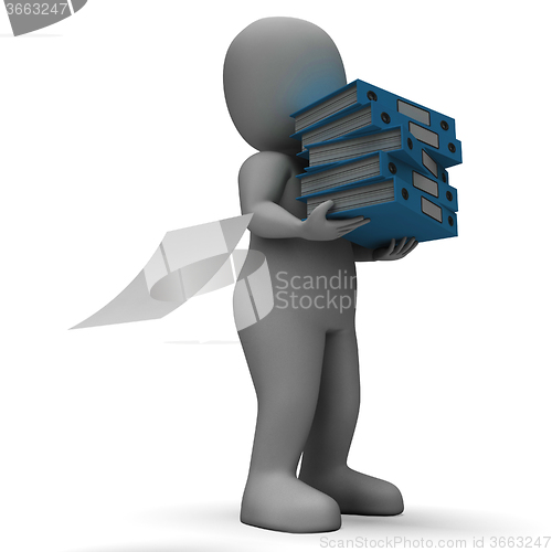 Image of Organizing Clerk Carrying Organized Files