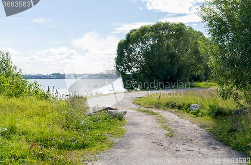 Image of road at seaside