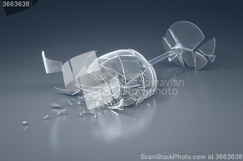 Image of crushed wine glass