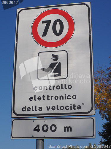 Image of Maximum speed sign