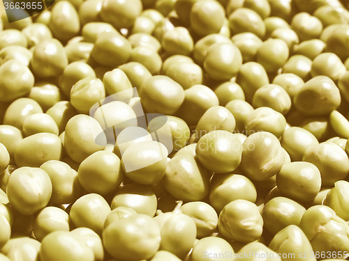 Image of Retro looking Peas picture