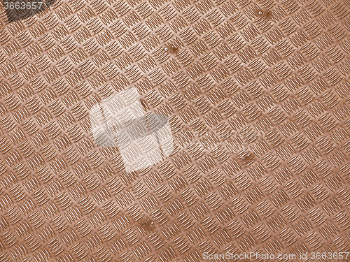 Image of Retro looking Grey diamond steel background
