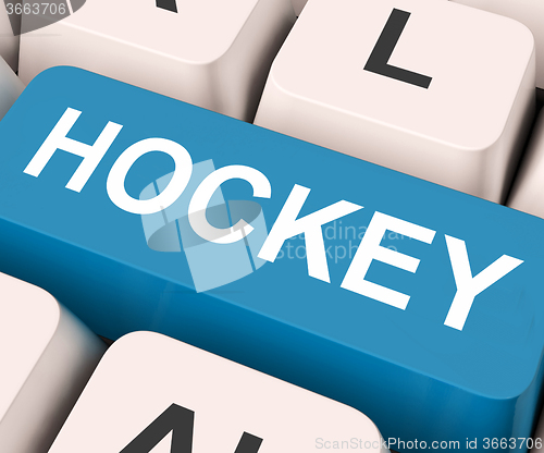 Image of Hockey Key Means Game Or Sport\r