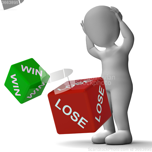 Image of Win Lose Dice Showing Gambling