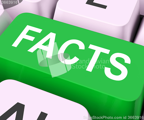 Image of Facts Key Shows True Information And Data