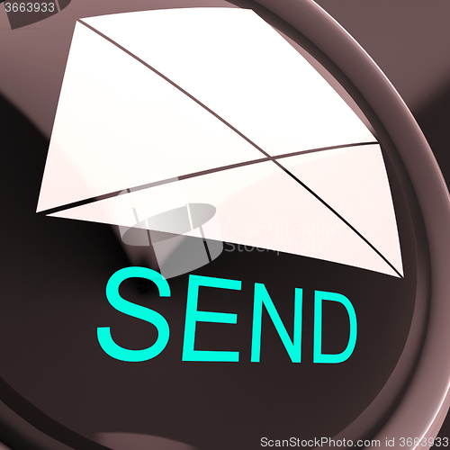 Image of Send Envelope Means Email Or Post To Recipient