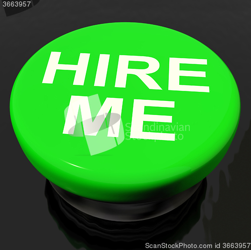 Image of Hire Me Button Shows Employment Online