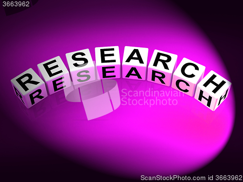 Image of Research Dice Show Experimental Analysis and Hypothesis
