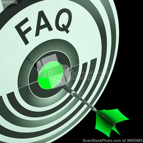 Image of FAQ Shows Frequently Asked Questions