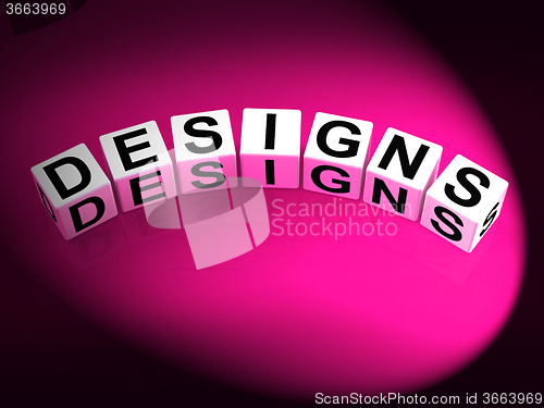 Image of Designs Dice Mean to Design Create and to Diagram