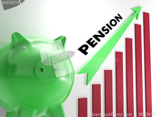 Image of Raising Pension Chart Shows Personal Growth
