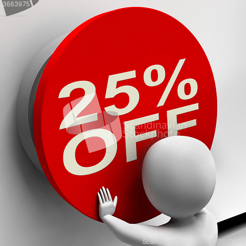 Image of Twenty-Five Percent Off Shows 25 Price Reduction