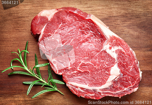 Image of raw beef steak