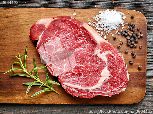 Image of raw beef steak