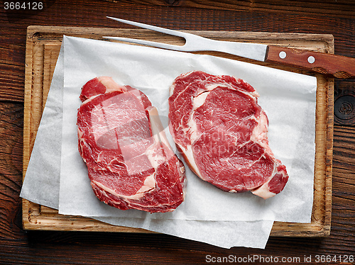 Image of fresh raw beef steak