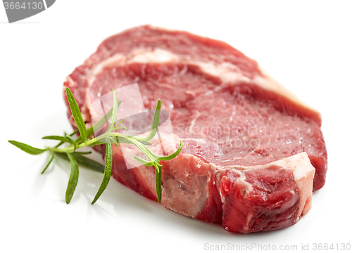 Image of raw beef steak