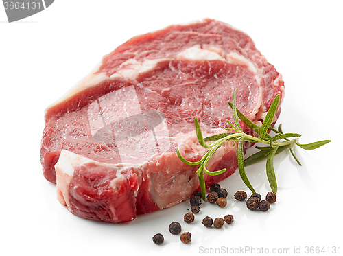 Image of raw beef steak