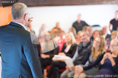 Image of Businessman making a business presentation.