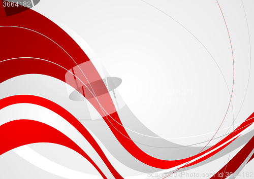 Image of Abstract bright corporate waves background