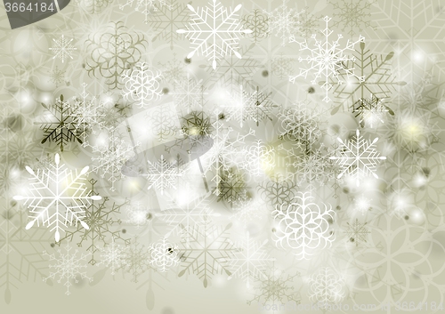 Image of Abstract sepia vector Christmas background