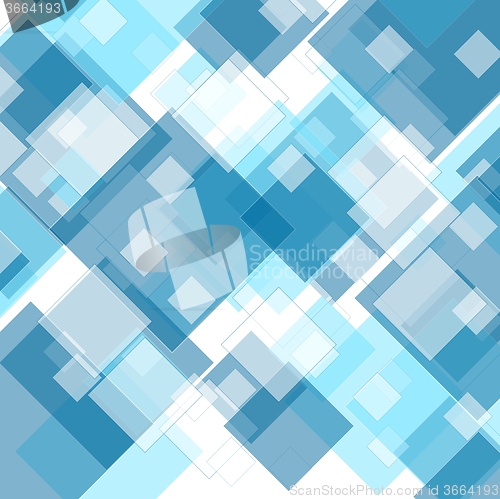 Image of Tech geometric blue background