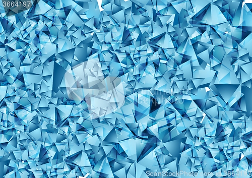 Image of Abstract blue polygonal vector texture