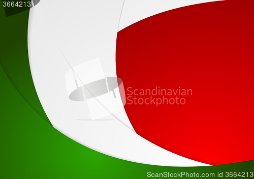 Image of Corporate wavy bright abstract background. Italian colors