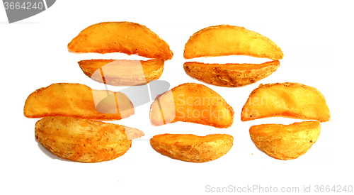 Image of French fries is photographed 
