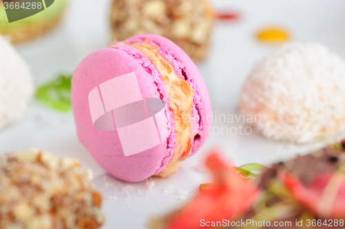 Image of Unusiual macarons with salmon sauce