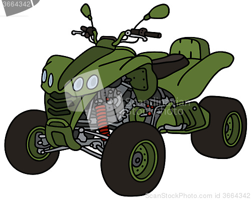 Image of Green all terrain vehicle