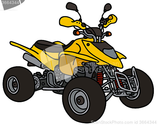 Image of Yellow all terrain vehicle